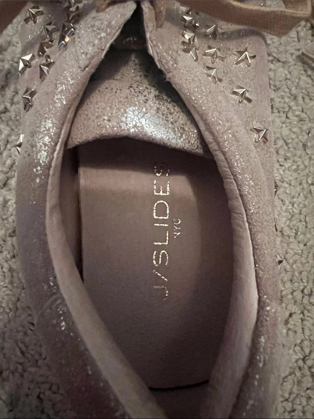 J/SLIDES metallic rose
